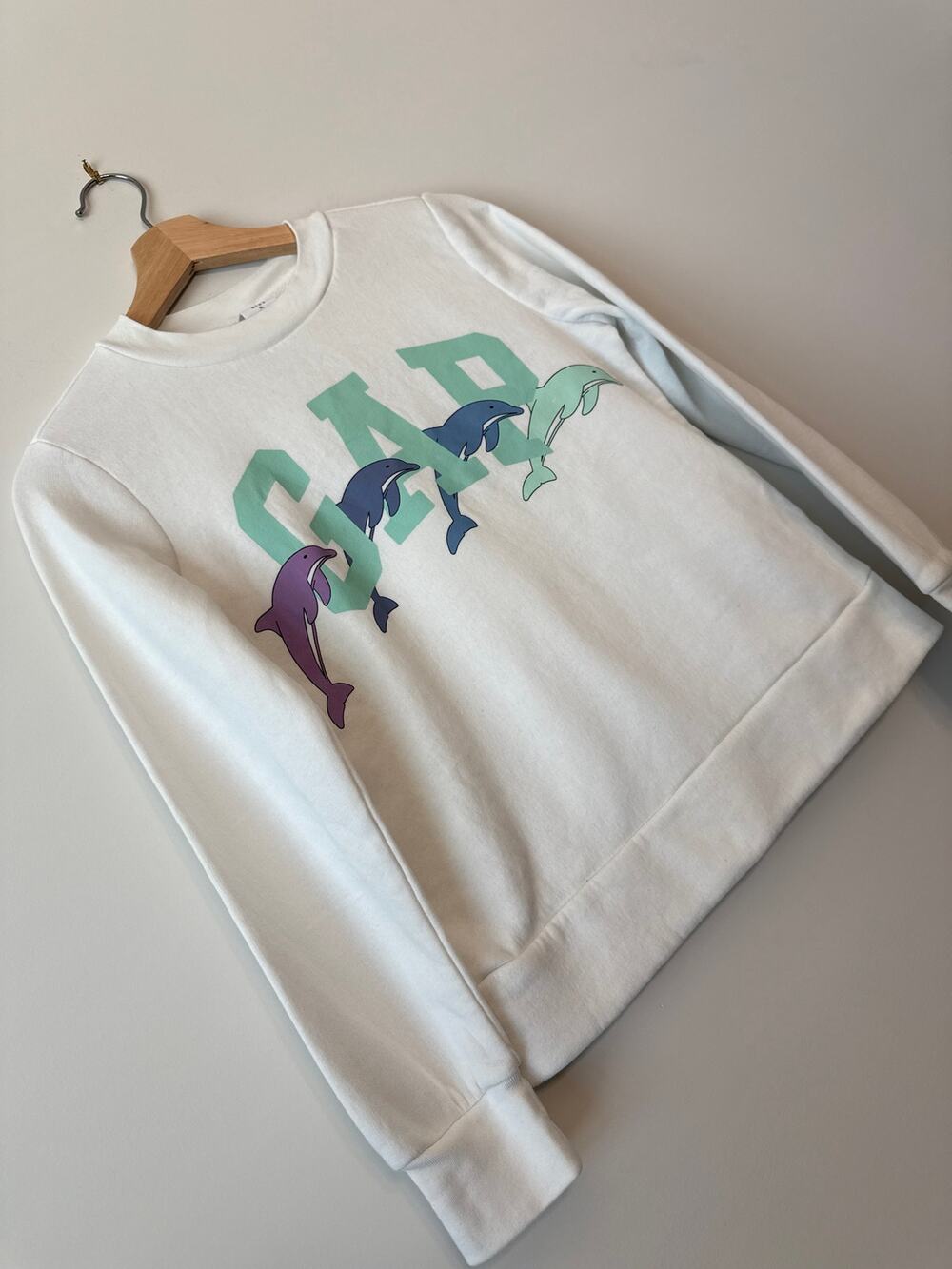 Gap Kids Dolphin Graphic Crewneck Sweatshirt XL